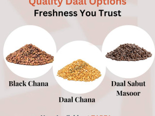 Zarea offers premium Pulses (Chana, Black Chana, Sabut Masoor)