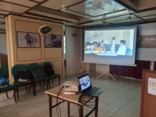 Rent a multimedia projector and sound system