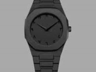 Black Arabic Aura watch carbon fiber